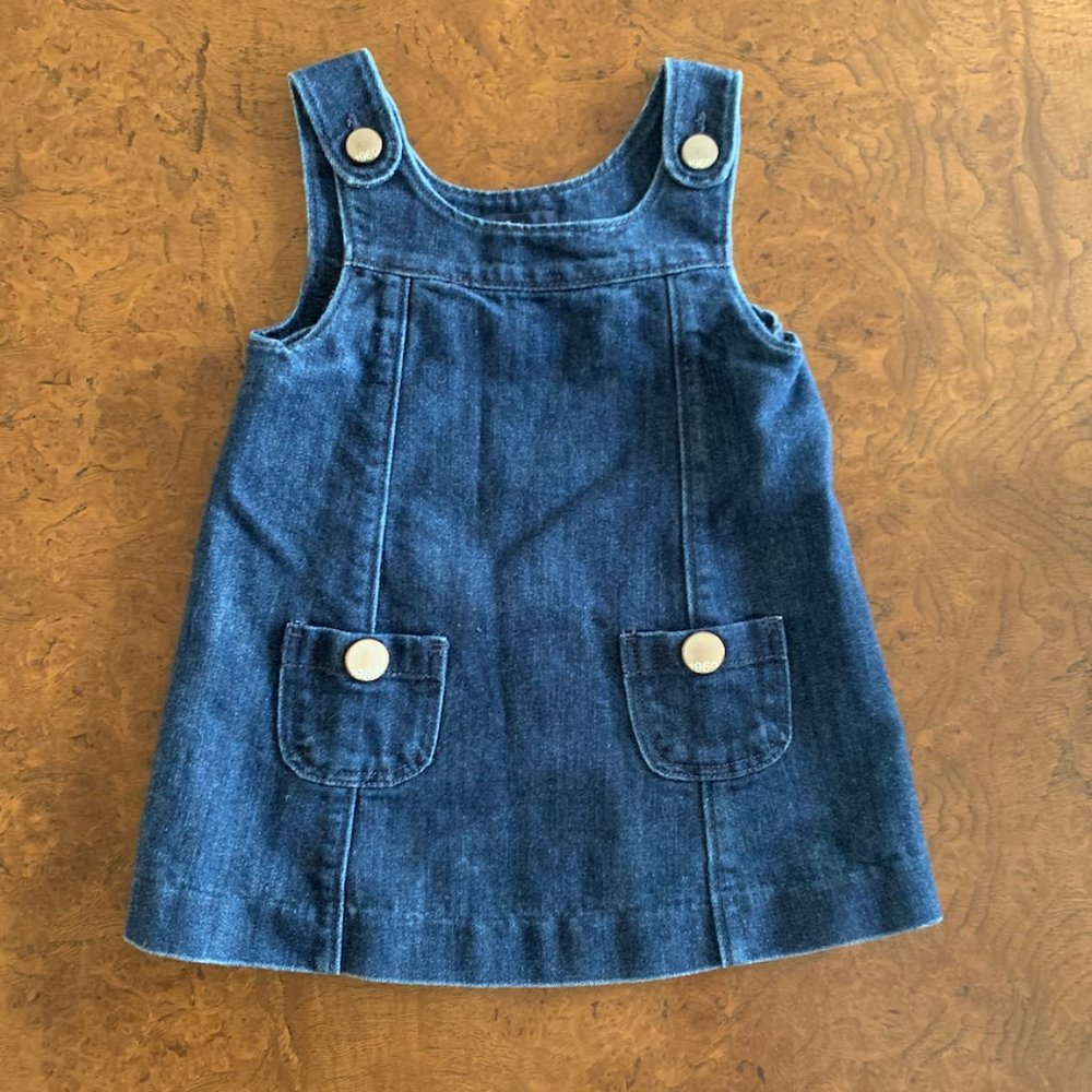 Gap Toddler Girl Denim Jumper Size 18-24 Months